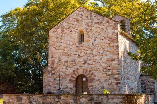 General view of the church of Santa Maria de Gallecs