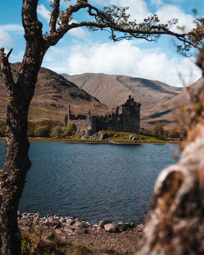 Kilchurn Castle From Across The Loch in Scotland