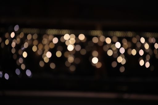 A beautiful shot of Christmas light bokeh