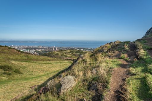 A beautiful shot of Holyrood Park in Edinburgh
