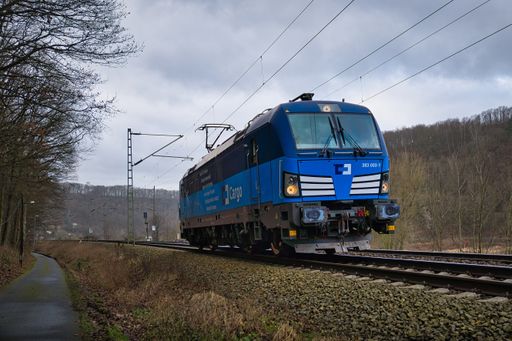 A closeup shot of a beautiful train riding in the forest