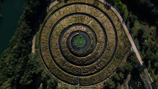 An aerial view of the Olympic Park. Sydney, Australia