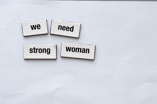 The words are written on a white background