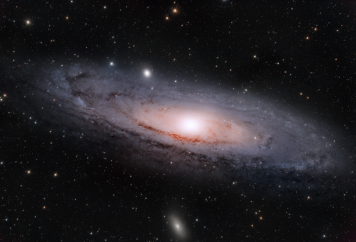 A beautiful astrophotography background. Andromeda Galaxy also known as Messier 31, M31, or NGC 224.