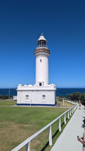 A vertical shot of the Norah Head Lighthouse in Australia