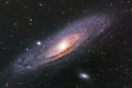 A telescopic view of Andromeda Nebula, Galaxy M31 - great for background