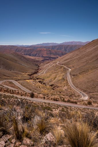 The Cuesta de Lipan gorge in Purmamarca village in Jujuy, Argentina