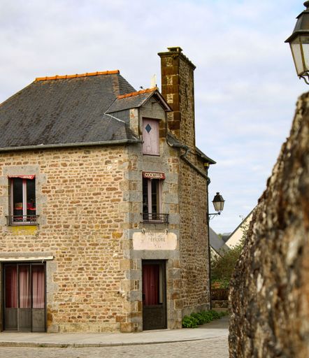 An old corner house in Dol-De-Bretagne