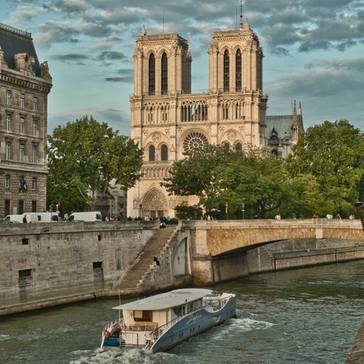 A beautiful view of the Cathedral of Notre Dame captured in Paris, France