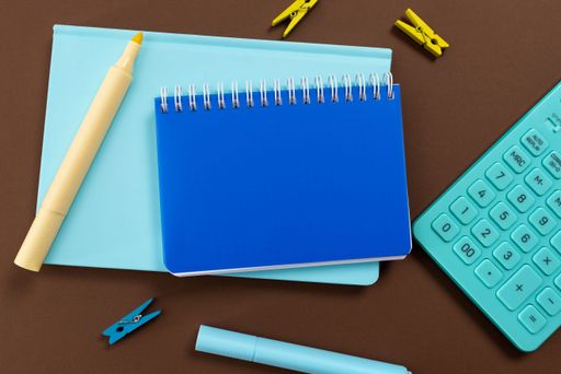 Multiple Assorted Collection Office Stationery Photo Placed Over Table