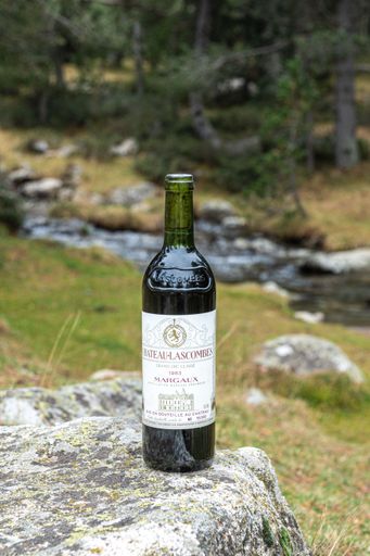 The Chateau Lascombes 1983 Margaux Wine Bottle from Medoc, Bordeaux, France