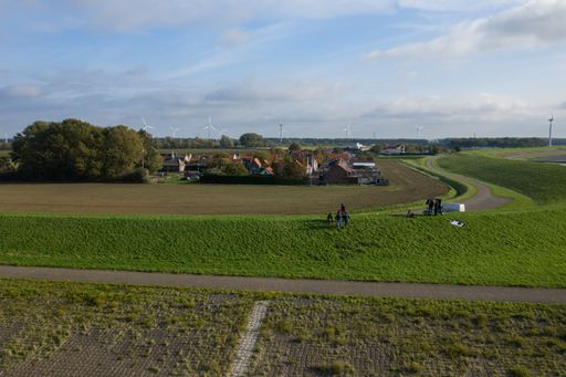 A beautiful high angle shot of the Westerschelde in Zeeland captured in Netherlands