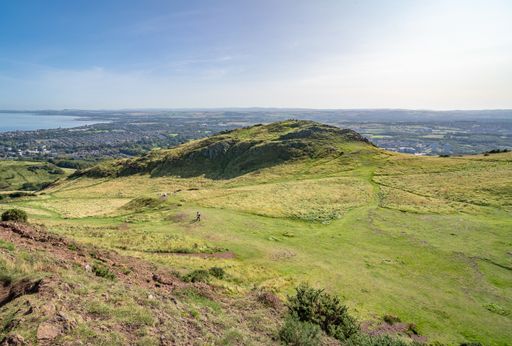 A beautiful shot of Holyrood Park in Edinburgh, UK