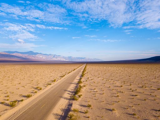 A spectacular view of barren Death Valley in California, US