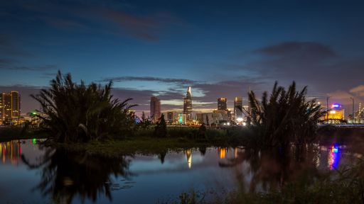 Stunning HoChiMinh City during the Golden hour