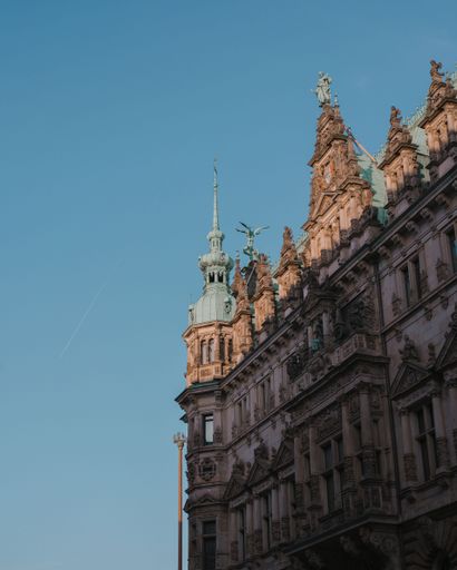 A vertical shot of the beautiful architecture in Dresden, Germany