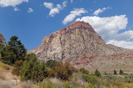 A beautiful scene of the Red Rock Canyon State Park in Las Vegas, Nevada, USA