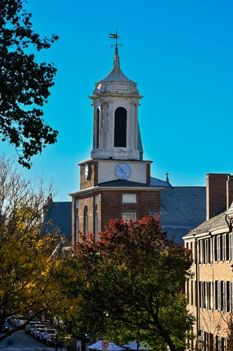 A church building facade in Boston