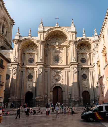 A vertical shot of Catedral de Granada Spain