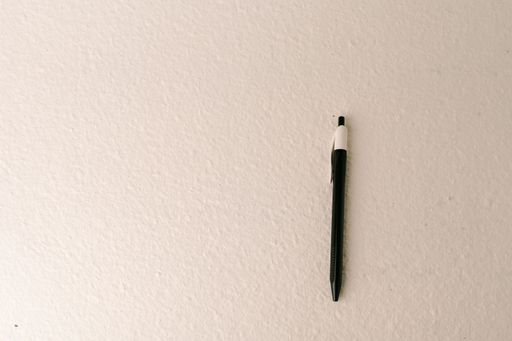 pen on a white paper