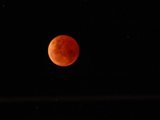 Lunar eclipse seen - blood moon seen on 8th Nov 2022