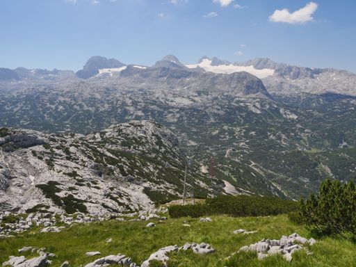The Karst plateau in the Dachstein group near lake Hallstatt in Salzkammergut, Austria