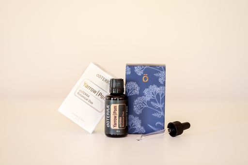 Illustrative editorial image of doterra essential oils on white background