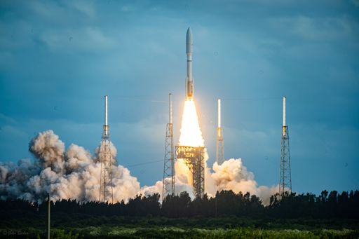 A rocket flying during United Launch Alliance