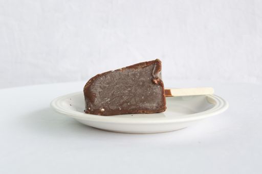 A closeup shot of delicious ice cream on a white background