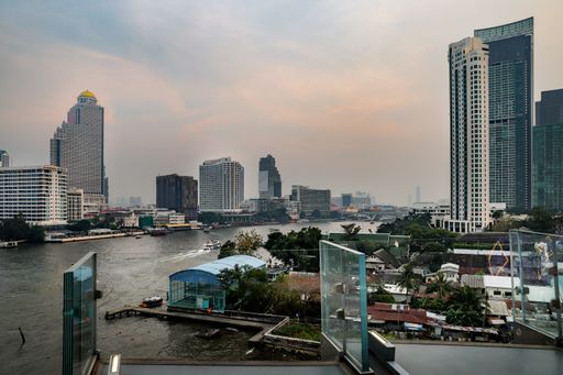 The central river in downtown Bangkok