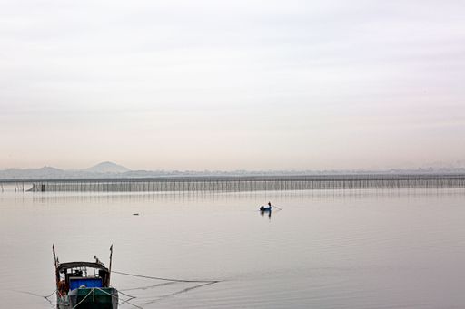 A scenic view of Putian beach at Fujian, China