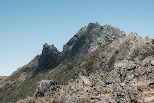 A beautiful shot of a summit of Cerro Sarnoso in Puerto Rico