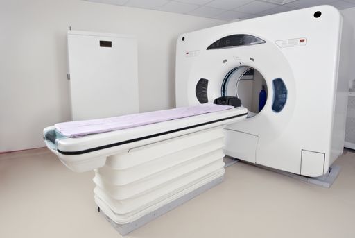 A professional computerized tomography CT scan machine