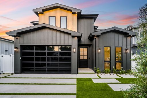 A beautiful black and yellow southern California custom built luxury home