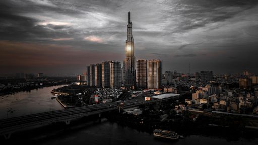 Ho Chi Minh City Dramatic sunrise capture by Dr
