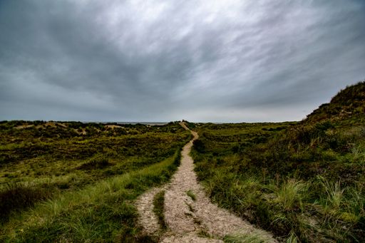 A beautiful shot of Borkum island under cloudy sky