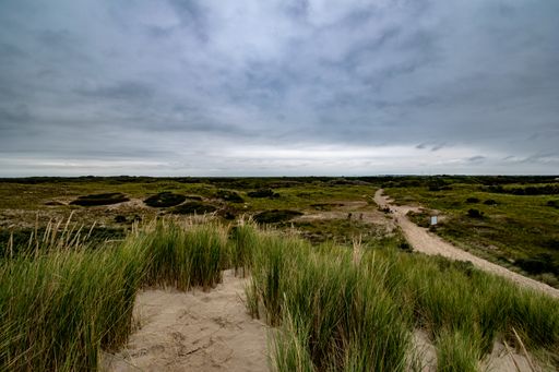 A beautiful shot of Borkum island under cloudy sky