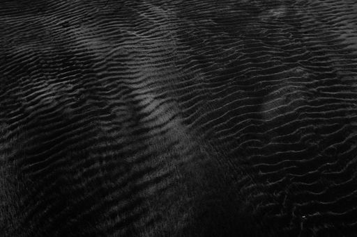 A closeup shot of wet black sand perfect for using a neutral background