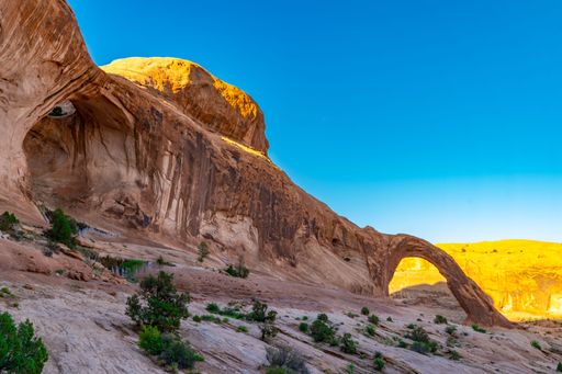 The beautiful Corona Arch in Grand County, Utah, United States