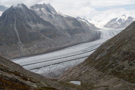 A beautiful view of Aletsch Glacier in Switzerland