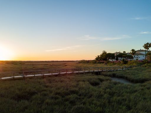 A beautiful scenery of Andalusia at the Portugal-Spain border