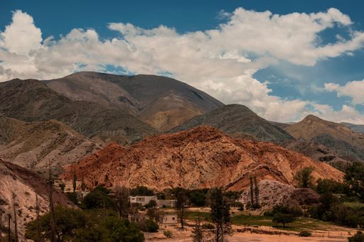 A mesmerizing shot of a beautiful mountainous landscape in Purmamarca, Argentina