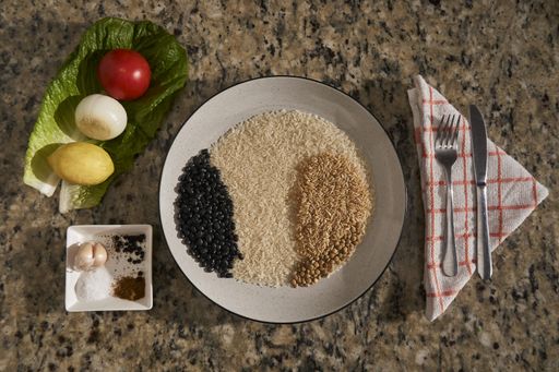 A flat lay shot of Ecuador ingredients