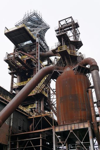 A vertical low angle shot of the Bolt Tower found in Ostrava, Czech Republic