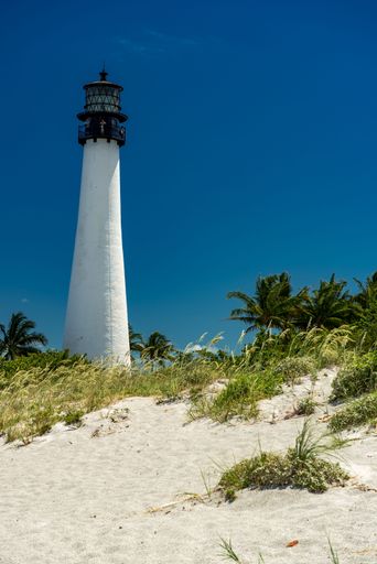 The Cape Florida Lighthouse in Miami, USA