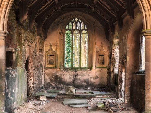 Abandoned Church St Micheal s in Norfolk