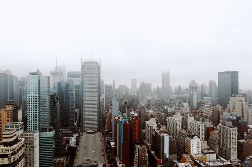 A beautiful view of the buildings and skyscrapers in New York City, United States