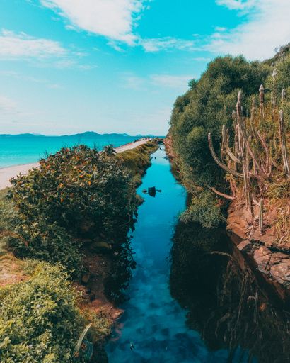 A beautiful landscape of a beach in Arraial do Cabo, Rio de Janeiro