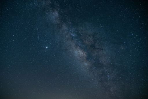 A beautiful starry sky at night in Israel - perfect for wallpapers