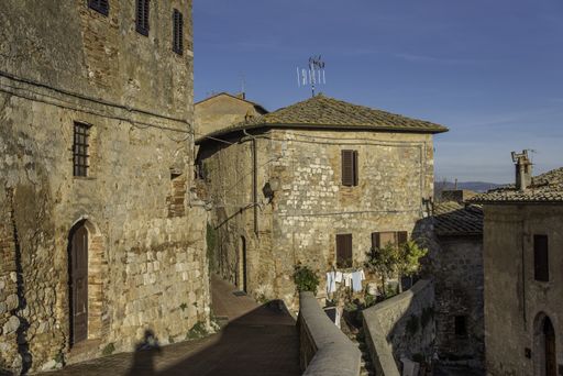 The rural old houses in the streets of Florence, Italy during daylight